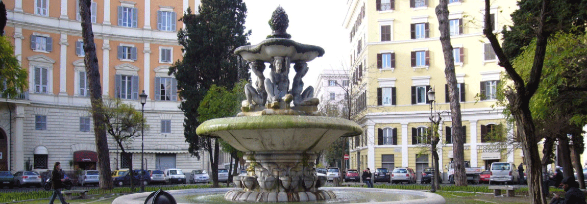 Piazza dei Quiriti, Roma, rione Prati